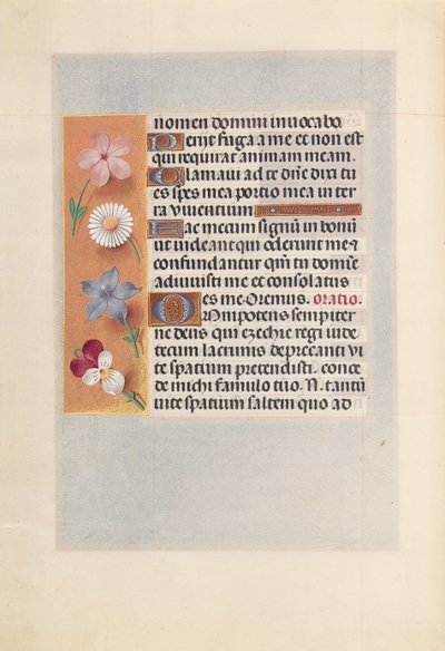 Ore di Isabella la Cattolica, Regina di Spagna: Fol. 268v da Master of the First Prayerbook of Maximillian