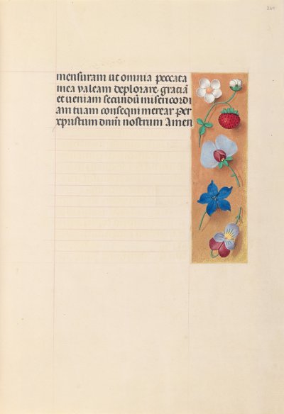 Ore di Isabella la Cattolica, Regina di Spagna: Fol. 269r, c. 1500 da Master of the First Prayerbook of Maximillian