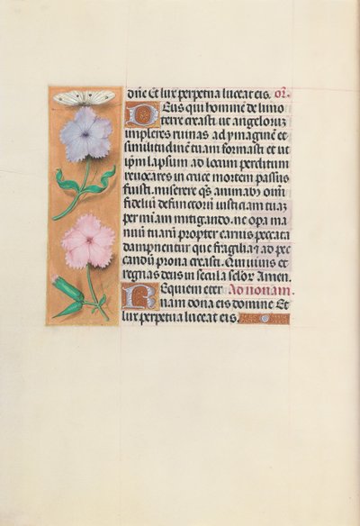 Ore di Isabella la Cattolica, regina di Spagna: Fol. 27v da Master of the First Prayerbook of Maximillian