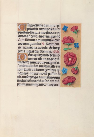 Ore di Isabella la Cattolica, Regina di Spagna: Fol. 28r, c. 1500 da Master of the First Prayerbook of Maximillian