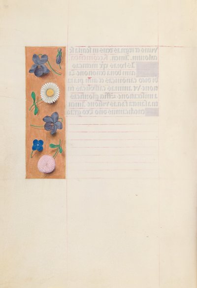 Ore di Isabella la Cattolica, Regina di Spagna: Fol. 30v, c. 1500 da Master of the First Prayerbook of Maximillian