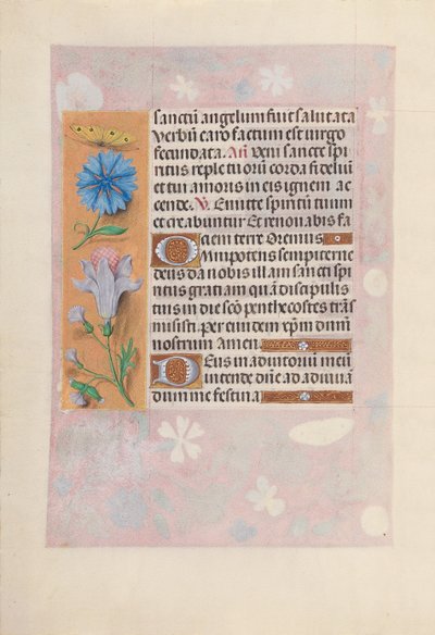Ore di Isabella la Cattolica, Regina di Spagna: Fol. 32v, c. 1500 da Master of the First Prayerbook of Maximillian