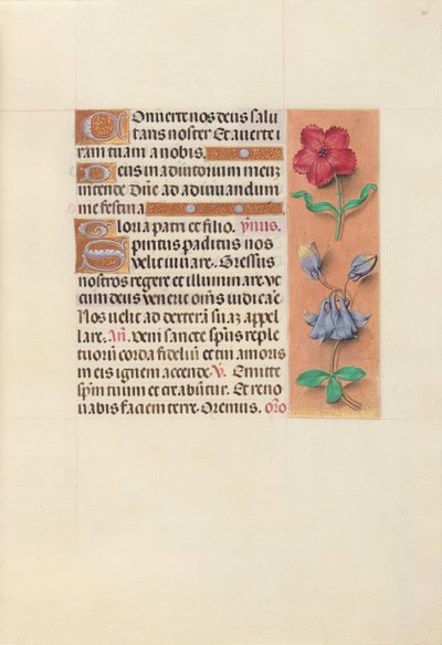 Ore di Isabella la Cattolica, regina di Spagna: Fol. 36r da Master of the First Prayerbook of Maximillian