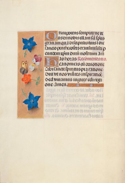 Ore di Isabella la Cattolica, Regina di Spagna: Fol. 36v, c. 1500 da Master of the First Prayerbook of Maximillian
