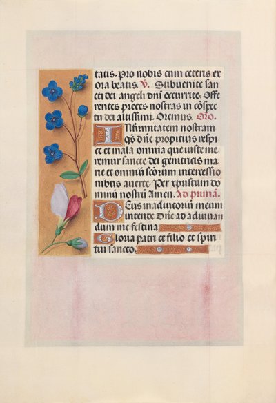 Ore di Isabella la Cattolica, Regina di Spagna: Fol. 38v, c. 1500 da Master of the First Prayerbook of Maximillian