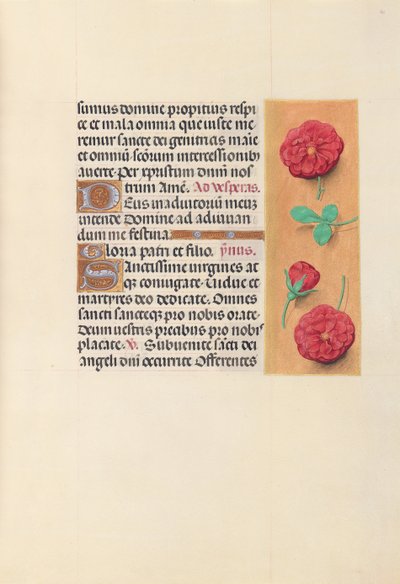 Ore di Isabella la Cattolica, Regina di Spagna: Fol. 41r, c. 1500 da Master of the First Prayerbook of Maximillian