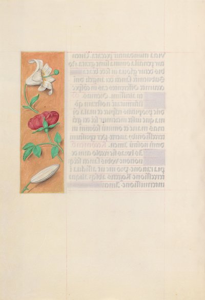 Ore della regina Isabella la Cattolica, regina di Spagna: Fol. 42v, c. 1500 da Master of the First Prayerbook of Maximillian