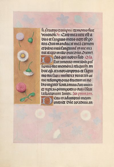 Ore di Isabella la Cattolica, Regina di Spagna: Fol. 44v da Master of the First Prayerbook of Maximillian
