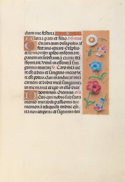 Ore di Isabella la Cattolica, Regina di Spagna: Fol. 45r, c. 1500 da Master of the First Prayerbook of Maximillian