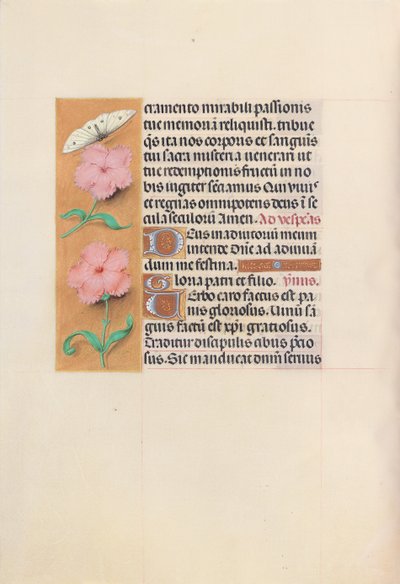 Ore di Isabella la Cattolica, Regina di Spagna: Fol. 47v, c. 1500 da Master of the First Prayerbook of Maximillian
