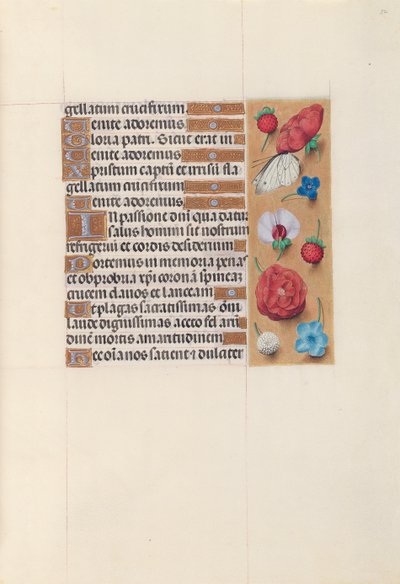 Ore della Regina Isabella la Cattolica, Regina di Spagna: Fol. 52r da Master of the First Prayerbook of Maximillian