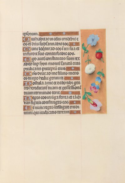Ore di Isabella la Cattolica, regina di Spagna: Fol. 53r, c. 1500 da Master of the First Prayerbook of Maximillian