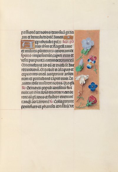 Ore di Isabella la Cattolica, regina di Spagna: Fol. 54r, c. 1500 da Master of the First Prayerbook of Maximillian