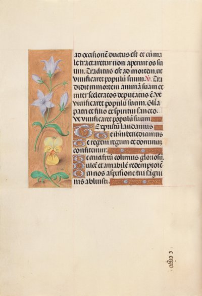 Ore della Regina Isabella la Cattolica, Regina di Spagna: Fol. 55v da Master of the First Prayerbook of Maximillian