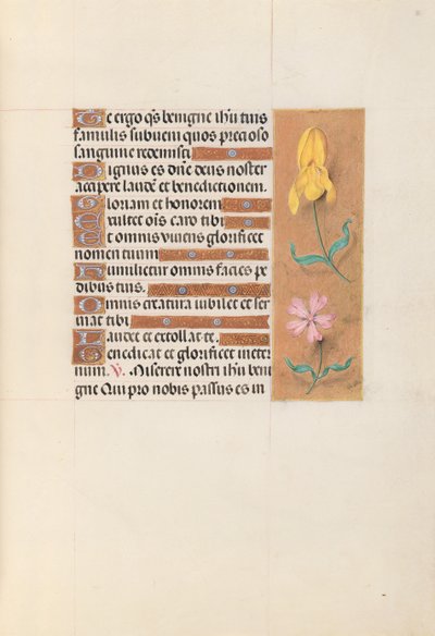 Ore di Isabella la Cattolica, regina di Spagna: Fol. 56r, c. 1500 da Master of the First Prayerbook of Maximillian