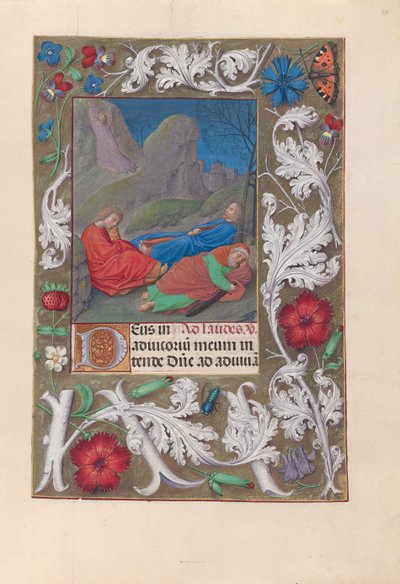 Ore di Isabella la Cattolica, Regina di Spagna: Fol. 57r, Agonia nel Giardino, c. 1500 da Master of the First Prayerbook of Maximillian