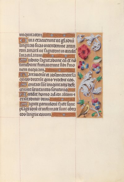 Ore di Isabella la Cattolica, Regina di Spagna: Fol. 64r, c. 1500 da Master of the First Prayerbook of Maximillian