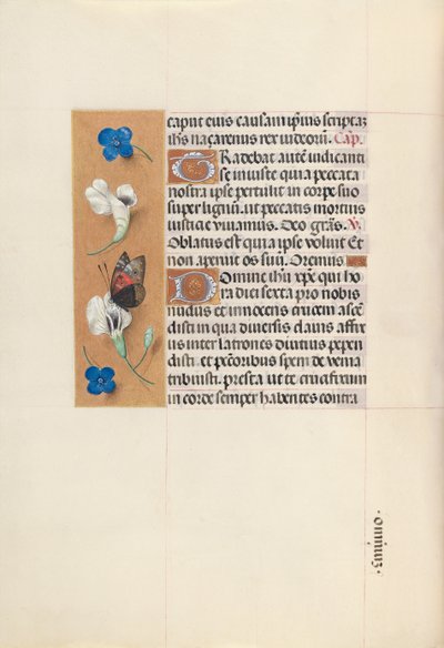 Ore di Isabella la Cattolica, regina di Spagna: Fol. 67v, c. 1500 da Master of the First Prayerbook of Maximillian