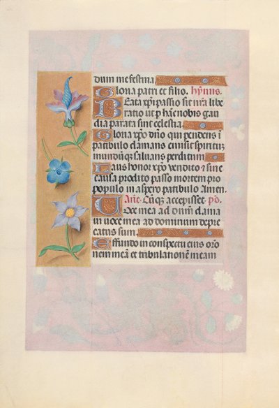 Ore di Isabella la Cattolica, Regina di Spagna: Fol. 69v, c. 1500 da Master of the First Prayerbook of Maximillian