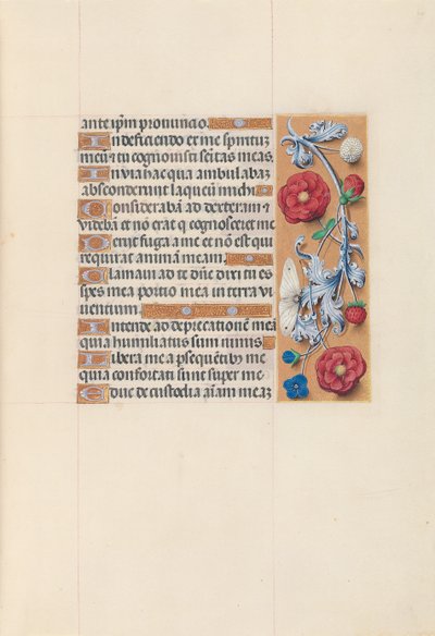 Ore della Regina Isabella la Cattolica, Regina di Spagna: Fol. 70r, c. 1500 da Master of the First Prayerbook of Maximillian