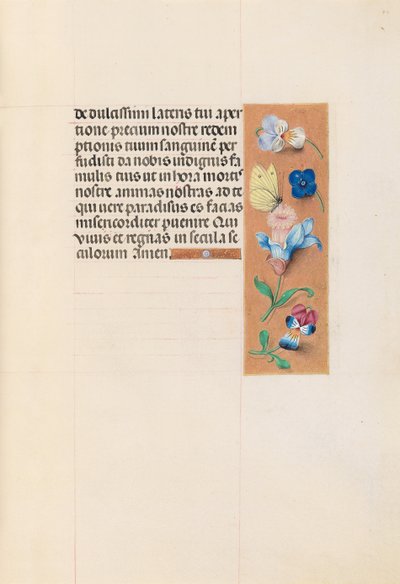 Ore della regina Isabella la Cattolica, regina di Spagna: Fol. 71r, c. 1500 da Master of the First Prayerbook of Maximillian