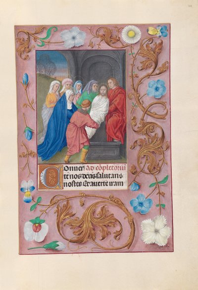 Ore di Isabella la Cattolica, Regina di Spagna: Fol. 77r, Sepoltura, c. 1500 da Master of the First Prayerbook of Maximillian