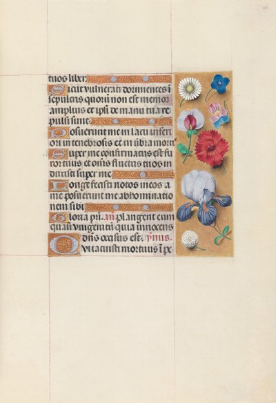 Ore di Isabella la Cattolica, regina di Spagna: Fol. 78r, c. 1500 da Master of the First Prayerbook of Maximillian