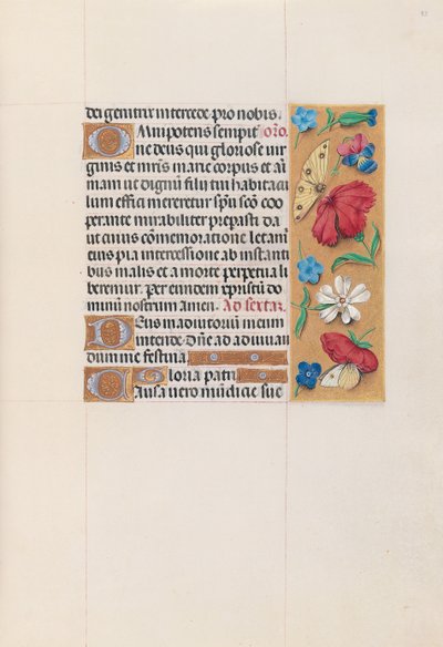 Ore di Isabella la Cattolica, Regina di Spagna: Fol. 83r, c. 1500 da Master of the First Prayerbook of Maximillian