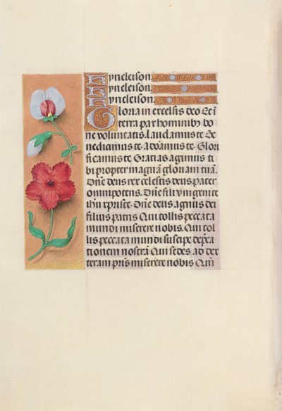 Ore di Isabella la Cattolica, Regina di Spagna: Fol. 89v, c. 1500 da Master of the First Prayerbook of Maximillian