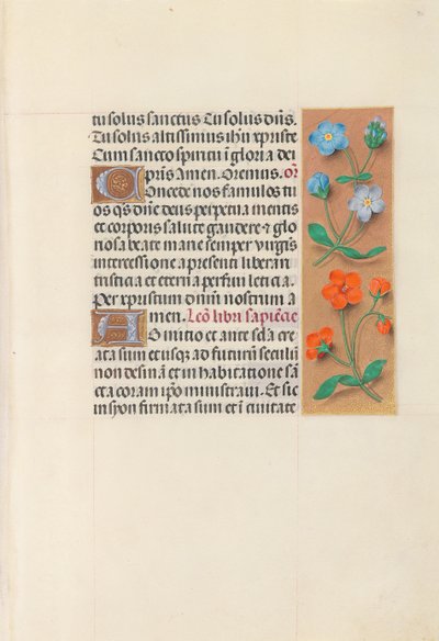 Ore di Isabella la Cattolica, regina di Spagna: Fol. 90r, c. 1500 da Master of the First Prayerbook of Maximillian