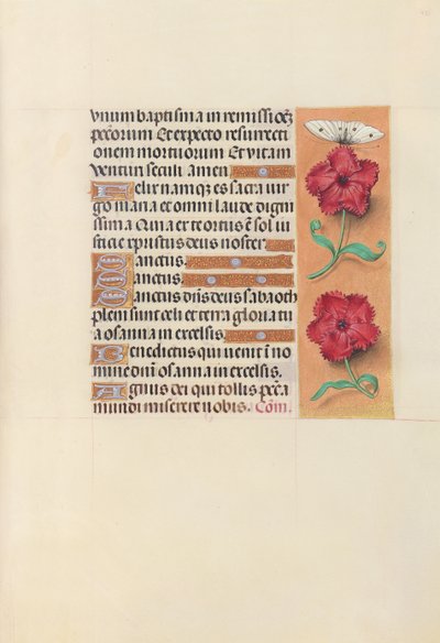 Ore di Isabella la Cattolica, regina di Spagna: Fol. 92r da Master of the First Prayerbook of Maximillian