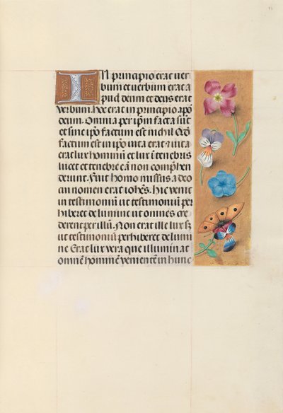 Ore della Regina Isabella la Cattolica, Regina di Spagna: Fol. 93r da Master of the First Prayerbook of Maximillian