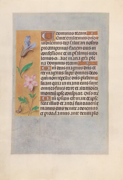 Ore della Regina Isabella la Cattolica, Regina di Spagna: Fol. 98v, c. 1500 da Master of the First Prayerbook of Maximillian