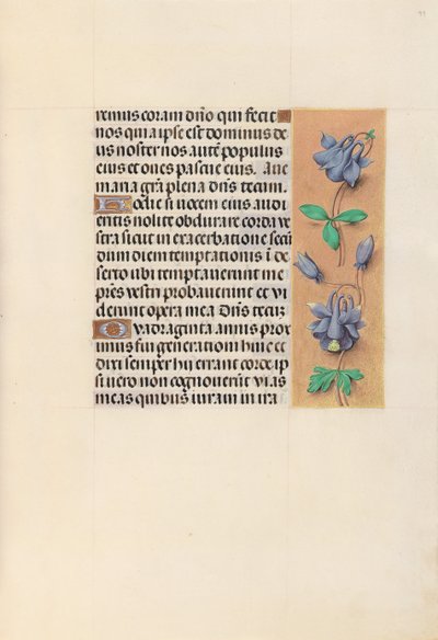 Ore di Isabella la Cattolica, Regina di Spagna: Fol. 99r da Master of the First Prayerbook of Maximillian