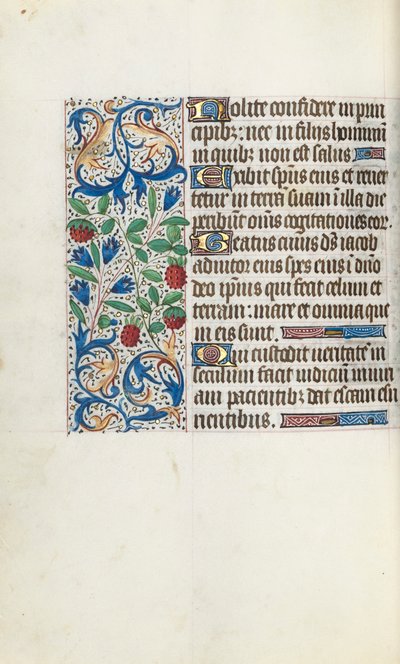 Libro delle Ore Uso di Rouen: fol. 108v, c. 1470 da Master of the Geneva Latini