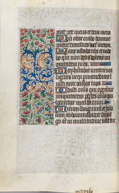 Libro delle Ore Uso di Rouen: fol. 110v, c. 1470 da Master of the Geneva Latini