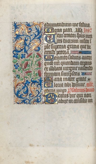 Libro delle Ore Uso di Rouen: fol. 56v, c. 1470 da Master of the Geneva Latini