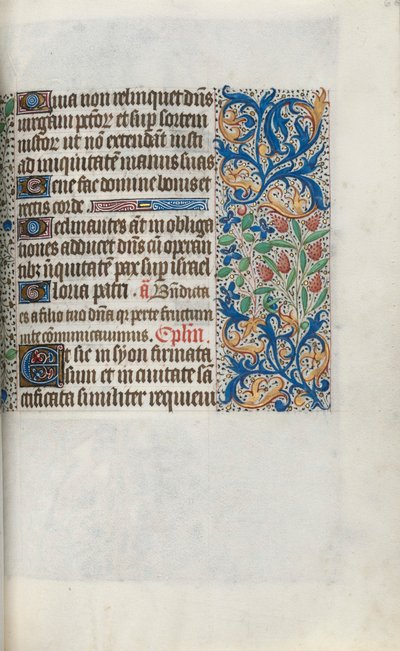 Libro delle Ore Uso di Rouen: fol. 66r, c. 1470 da Master of the Geneva Latini