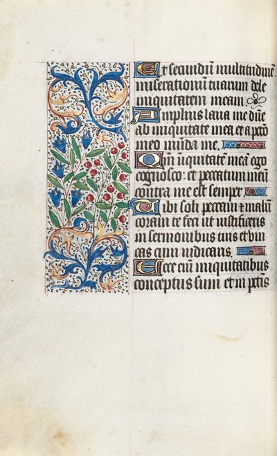 Libro delle Ore Uso di Rouen: fol. 85v, c. 1470 da Master of the Geneva Latini