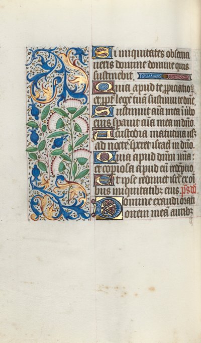 Libro delle Ore Uso di Rouen: fol. 90v, c. 1470 da Master of the Geneva Latini