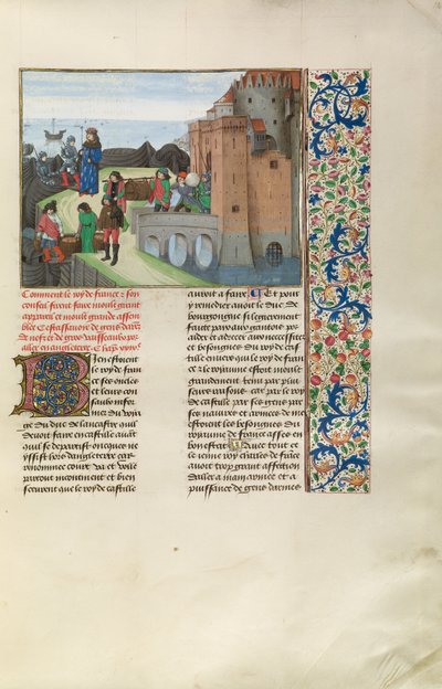 Il re Carlo VI di Francia si prepara alla guerra con l