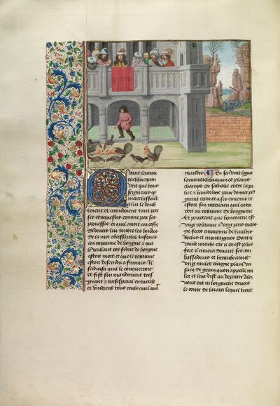 La parabola delle galline e del grano da Master of the Getty Froissart