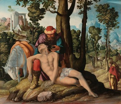 Il buon samaritano da Master of the Good Samaritan