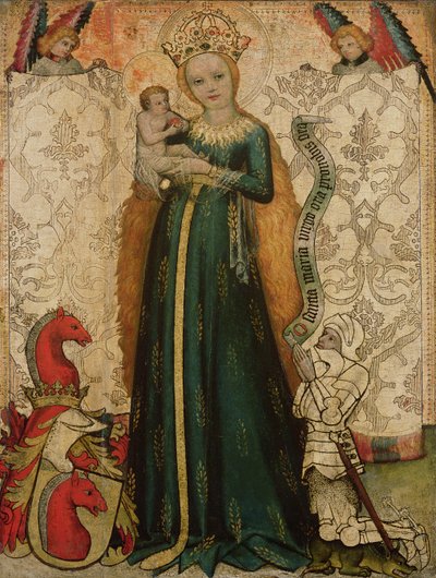Madonna e Bambino con spighe di grano, 1440-50 da Master of the Hallein Altarpiece