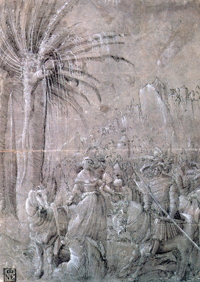 Davide e Abigail, inizio XVI secolo da Master of the Historia of Frederici