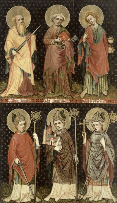 Sei santi da Master of the Holy Barefoot Altarpiece
