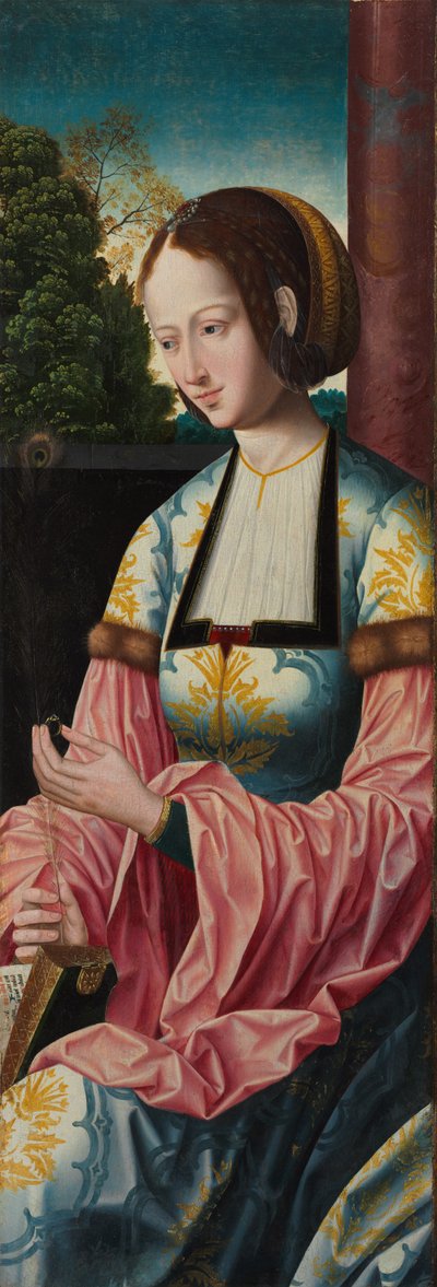 Santa Barbara, c. 1520 da Master of the Holy Blood