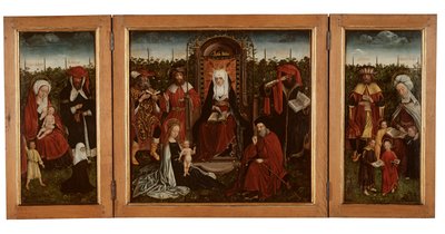 Il trittico di Poortakker da Master of the Holy Family of St. Anne