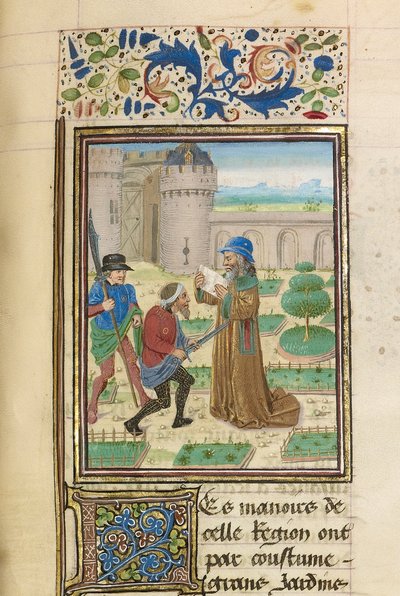 La morte di Parmenione, ca 1470-1475 da Master of the Jardin de vertueuse consolation