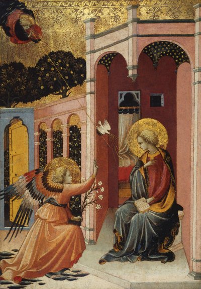 Annunciazione, scuola fiorentina, c.1430-40 da Master of the Judgement of Paris